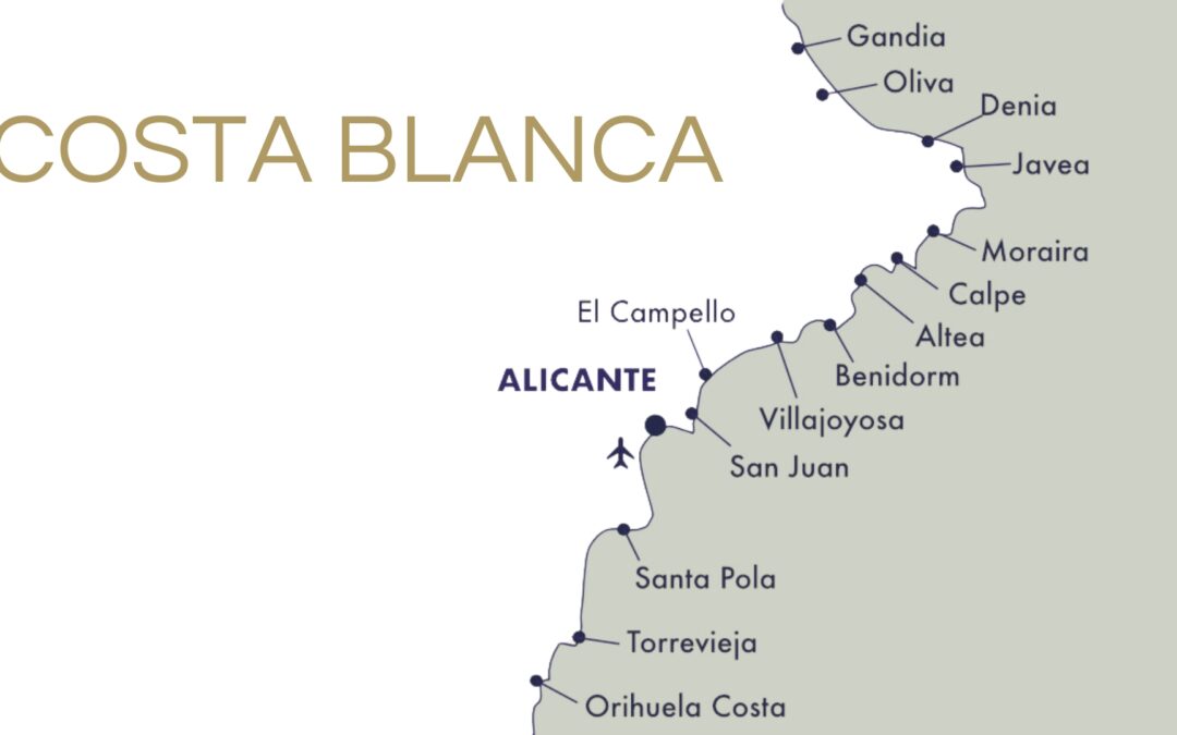 Wat is het verschil tussen de regio´s langs de Costa Blanca?
